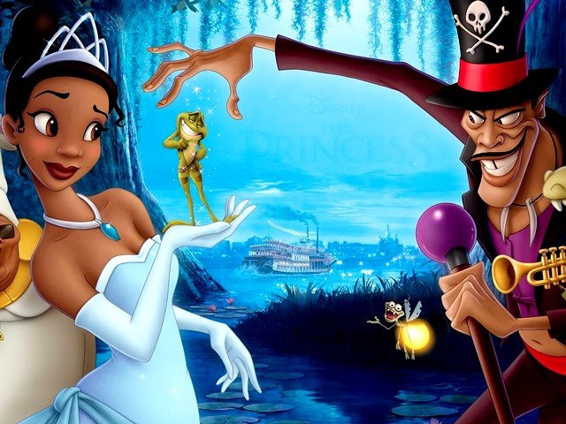 Tiana and Dr. Facilier Princess and the Frog Wallpaper puzzle game 