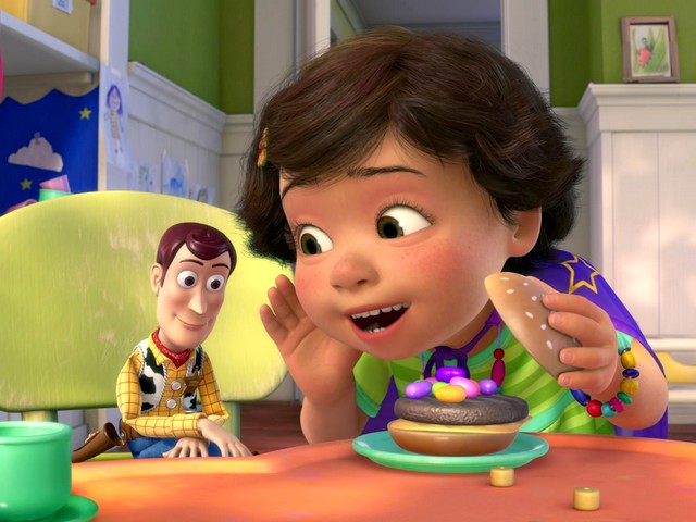 Toy Story 3 Bonnie and Woody at Tea Party Puzzle Spiel 