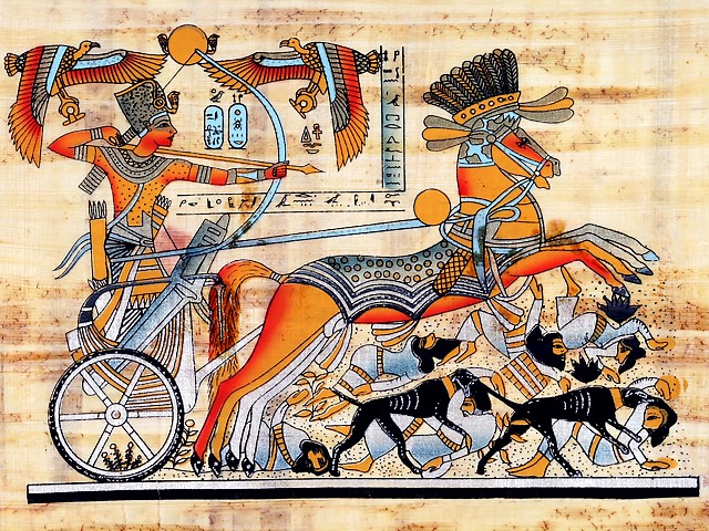 Tutankhamun on his Chariot Wallpaper - A wallpaper with the Egyptian pharaoh Tutankhamun (1343 BC-1325 BC), also known as King Tut, who becomes a Pharaoh when is 9 years old and ruled till around the age of 18, depicted on his chariot in fight with the invaders. - , Tutankhamun, chariot, chariots, wallpaper, wallpapers, cartoon, cartoons, art, arts, places, place, travel, travels, trip, trips, tour, tours, Egyptian, pharaoh, pharaohs, 1343, 1325, BC, king, kings, Tut, years, year, age, ages, fight, fights, invaders, invader - A wallpaper with the Egyptian pharaoh Tutankhamun (1343 BC-1325 BC), also known as King Tut, who becomes a Pharaoh when is 9 years old and ruled till around the age of 18, depicted on his chariot in fight with the invaders. Подреждайте безплатни онлайн Tutankhamun on his Chariot Wallpaper пъзел игри или изпратете Tutankhamun on his Chariot Wallpaper пъзел игра поздравителна картичка  от puzzles-games.eu.. Tutankhamun on his Chariot Wallpaper пъзел, пъзели, пъзели игри, puzzles-games.eu, пъзел игри, online пъзел игри, free пъзел игри, free online пъзел игри, Tutankhamun on his Chariot Wallpaper free пъзел игра, Tutankhamun on his Chariot Wallpaper online пъзел игра, jigsaw puzzles, Tutankhamun on his Chariot Wallpaper jigsaw puzzle, jigsaw puzzle games, jigsaw puzzles games, Tutankhamun on his Chariot Wallpaper пъзел игра картичка, пъзели игри картички, Tutankhamun on his Chariot Wallpaper пъзел игра поздравителна картичка