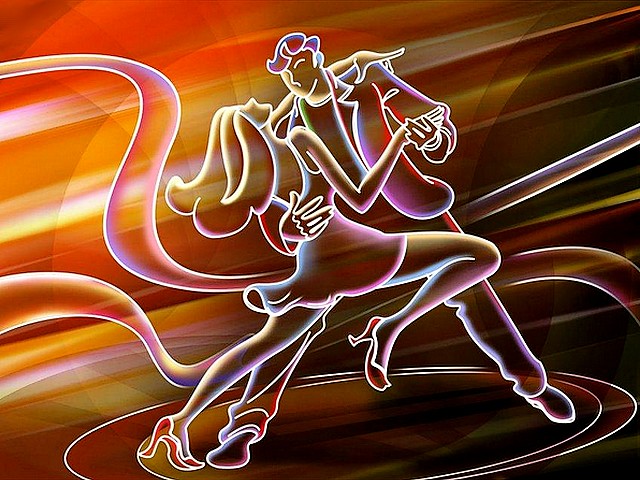 Valentines Day Dance Greeting Card Puzzle Spiel 