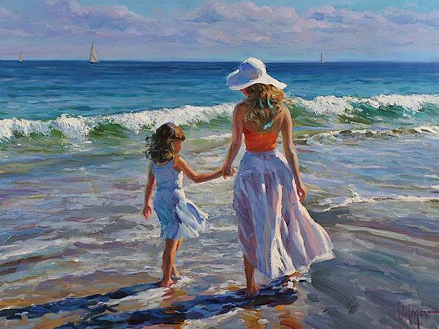 Along Seashore by Vladimir Volegov Puzzle Spiel 