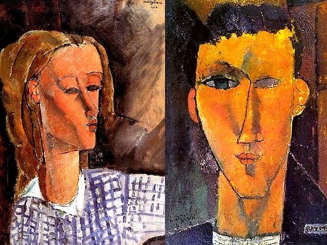 Amadeo Modigliani Portrait of Beatrice Hastings and Portrait of Raymond Radiguet - Two works by Amadeo Modigliani - 'Portrait of Beatrice Hastings' (1916, oil on canvas, private collection), a talented and eccentric English woman, a circus artist, journalist, poetess, traveler, art critic, mistress and a preferred model of Modigliani, and 'Portrait of Raymond Radiguet' (1915, oil on canvas, private collection), a French author (1903-1923) associated with the Modernist set, friend of Picasso, Max Jacob, Jean Hugo, Juan Gris and especially of Jean Cocteau, who became his mentor. - , Amadeo, Modigliani, portrait, portraits, Beatrice, Hastings, Raymond, Radiguet, art, arts, painter, painters, artist, artists, sculptor, sculptors, Expressionist, Expressionists, works, work, 1916, oil, canvas, canvases, private, collection, collections, talented, eccentric, English, woman, women, circus, journalist, journalists, poetess, poets, traveler, travelers, critic, critics, mistress, mistresses, preferred, model, models, 1915, French, author, autors, Modernist, set, sets, friend, friends, Picasso, Max, Jacob, Jean, Hugo, Juan, Gris, especially, Cocteau, mentor, mentors - Two works by Amadeo Modigliani - 'Portrait of Beatrice Hastings' (1916, oil on canvas, private collection), a talented and eccentric English woman, a circus artist, journalist, poetess, traveler, art critic, mistress and a preferred model of Modigliani, and 'Portrait of Raymond Radiguet' (1915, oil on canvas, private collection), a French author (1903-1923) associated with the Modernist set, friend of Picasso, Max Jacob, Jean Hugo, Juan Gris and especially of Jean Cocteau, who became his mentor. Подреждайте безплатни онлайн Amadeo Modigliani Portrait of Beatrice Hastings and Portrait of Raymond Radiguet пъзел игри или изпратете Amadeo Modigliani Portrait of Beatrice Hastings and Portrait of Raymond Radiguet пъзел игра поздравителна картичка  от puzzles-games.eu.. Amadeo Modigliani Portrait of Beatrice Hastings and Portrait of Raymond Radiguet пъзел, пъзели, пъзели игри, puzzles-games.eu, пъзел игри, online пъзел игри, free пъзел игри, free online пъзел игри, Amadeo Modigliani Portrait of Beatrice Hastings and Portrait of Raymond Radiguet free пъзел игра, Amadeo Modigliani Portrait of Beatrice Hastings and Portrait of Raymond Radiguet online пъзел игра, jigsaw puzzles, Amadeo Modigliani Portrait of Beatrice Hastings and Portrait of Raymond Radiguet jigsaw puzzle, jigsaw puzzle games, jigsaw puzzles games, Amadeo Modigliani Portrait of Beatrice Hastings and Portrait of Raymond Radiguet пъзел игра картичка, пъзели игри картички, Amadeo Modigliani Portrait of Beatrice Hastings and Portrait of Raymond Radiguet пъзел игра поздравителна картичка