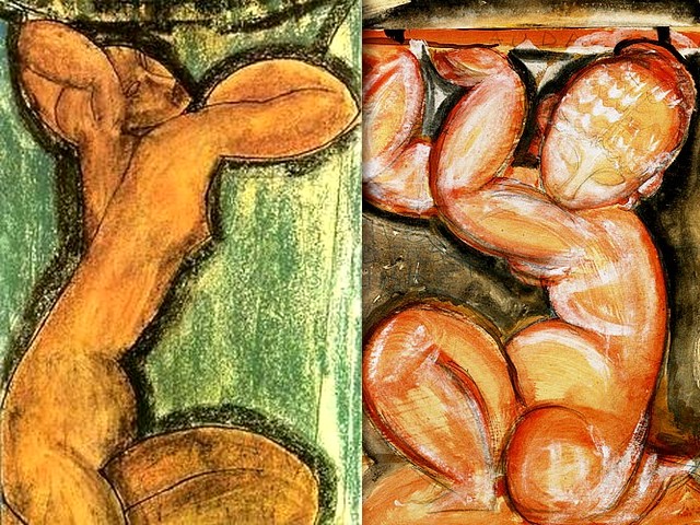 Amedeo Modigliani Caryatid and Rose Caryatid пазл игру 