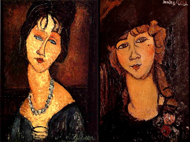 Amedeo Modigliani Jeanne Hebuterne with Necklace and Head of a Woman in a Hat - 'Jeanne Hebuterne with Necklace' (1917), a portrait by Amedeo Modigliani of his wife, a gentle, shy, quiet and delicate woman and a major model until his death, painted no less than 25 times. The painting 'Head of a Woman in a Hat' ('Renae the Blonde', Museum of Contemporary Art, Sao Paulo, Brazil) was drawn with a very sure hand in 1916 and with no corrections of the lines only with a few outlines. - , Amedeo, Modigliani, Jeanne, Hebuterne, necklace, necklaces, head, heads, woman, women, hat, hats, art, arts, painter, painters, artist, artists, sculptor, sculptors, Expressionist, Expressionists, 1917, portrait, portraits, wife, wifes, gentle, shy, quiet, delicate, major, model, models, death, times, time, painting, paintings, Renae, blonde, Museum, museums, Contemporary, Sao, Paulo, Brazil, sure, hand, hands, 1916, corrections, correction, lines, line, outlines, outline - 'Jeanne Hebuterne with Necklace' (1917), a portrait by Amedeo Modigliani of his wife, a gentle, shy, quiet and delicate woman and a major model until his death, painted no less than 25 times. The painting 'Head of a Woman in a Hat' ('Renae the Blonde', Museum of Contemporary Art, Sao Paulo, Brazil) was drawn with a very sure hand in 1916 and with no corrections of the lines only with a few outlines. Resuelve rompecabezas en línea gratis Amedeo Modigliani Jeanne Hebuterne with Necklace and Head of a Woman in a Hat juegos puzzle o enviar Amedeo Modigliani Jeanne Hebuterne with Necklace and Head of a Woman in a Hat juego de puzzle tarjetas electrónicas de felicitación  de puzzles-games.eu.. Amedeo Modigliani Jeanne Hebuterne with Necklace and Head of a Woman in a Hat puzzle, puzzles, rompecabezas juegos, puzzles-games.eu, juegos de puzzle, juegos en línea del rompecabezas, juegos gratis puzzle, juegos en línea gratis rompecabezas, Amedeo Modigliani Jeanne Hebuterne with Necklace and Head of a Woman in a Hat juego de puzzle gratuito, Amedeo Modigliani Jeanne Hebuterne with Necklace and Head of a Woman in a Hat juego de rompecabezas en línea, jigsaw puzzles, Amedeo Modigliani Jeanne Hebuterne with Necklace and Head of a Woman in a Hat jigsaw puzzle, jigsaw puzzle games, jigsaw puzzles games, Amedeo Modigliani Jeanne Hebuterne with Necklace and Head of a Woman in a Hat rompecabezas de juego tarjeta electrónica, juegos de puzzles tarjetas electrónicas, Amedeo Modigliani Jeanne Hebuterne with Necklace and Head of a Woman in a Hat puzzle tarjeta electrónica de felicitación