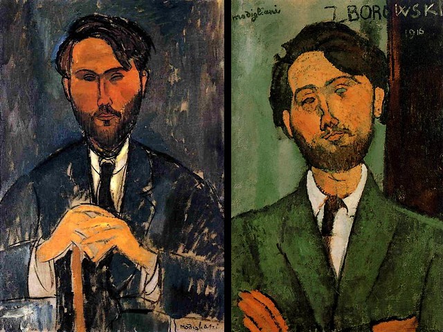 Amedeo Modigliani Leopold Zborowski with Cane and Portrait of Leopold Zborowski - Portraits painted by Amedeo Modigliani in 1916 - 'Leopold Zborowski with Cane' (aka Portrait of Zborowski with Yellow Hands) and 'Portrait of Leopold Zborowski' . Leopold Zborowski was Polish poet, writer and art dealer (1889-1932) as well as a friend of Amedeo Modigliani, who organized the expositions and allowed him to use his own house as an atelier during the artist's final years. - , Amedeo, Modigliani, Leopold, Zborowski, cane, canes, portrait, portraits, art, arts, painter, painters, artist, artists, sculptor, sculptors, Expressionist, Expressionists, Polish, poet, poets, writer, writers, art, dealer, dealers, 1889-1932, friend, friends, expositions, exposition, house, houses, atelier, ateliers, final, years, year - Portraits painted by Amedeo Modigliani in 1916 - 'Leopold Zborowski with Cane' (aka Portrait of Zborowski with Yellow Hands) and 'Portrait of Leopold Zborowski' . Leopold Zborowski was Polish poet, writer and art dealer (1889-1932) as well as a friend of Amedeo Modigliani, who organized the expositions and allowed him to use his own house as an atelier during the artist's final years. Подреждайте безплатни онлайн Amedeo Modigliani Leopold Zborowski with Cane and Portrait of Leopold Zborowski пъзел игри или изпратете Amedeo Modigliani Leopold Zborowski with Cane and Portrait of Leopold Zborowski пъзел игра поздравителна картичка  от puzzles-games.eu.. Amedeo Modigliani Leopold Zborowski with Cane and Portrait of Leopold Zborowski пъзел, пъзели, пъзели игри, puzzles-games.eu, пъзел игри, online пъзел игри, free пъзел игри, free online пъзел игри, Amedeo Modigliani Leopold Zborowski with Cane and Portrait of Leopold Zborowski free пъзел игра, Amedeo Modigliani Leopold Zborowski with Cane and Portrait of Leopold Zborowski online пъзел игра, jigsaw puzzles, Amedeo Modigliani Leopold Zborowski with Cane and Portrait of Leopold Zborowski jigsaw puzzle, jigsaw puzzle games, jigsaw puzzles games, Amedeo Modigliani Leopold Zborowski with Cane and Portrait of Leopold Zborowski пъзел игра картичка, пъзели игри картички, Amedeo Modigliani Leopold Zborowski with Cane and Portrait of Leopold Zborowski пъзел игра поздравителна картичка