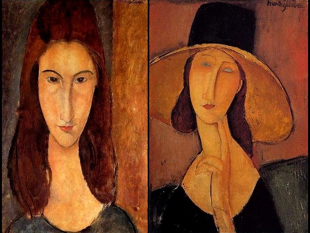 Amedeo Modigliani Portrait of Jeanne Hebuterne and Portrait of Woman in a Hat - 'Portrait of Jeanne Hebuterne' (1917, oil on canvas) and 'Portrait of Woman in a Hat' ('Jeanne Hebuterne in a Large Hat', 1919,  private collection), a portrait with a big straw hat, a one of the most beautiful of the sixteen portraits Amedeo Modigliani has painted of her. Jeanne Hebuterne was a 19-year-old student of the Academie Colarossi when she met Modigliani in April of 1917. Since then they started to live together and she became his major model. - , Amedeo, Modigliani, portrait, portraits, Jeanne, Hebuterne, woman, women, hat, hats, art, arts, painter, painters, artist, artists, sculptor, sculptors, Expressionist, Expressionists, large, 1917, oil, oils, canvas, private, collections, collection, straw, beautiful, student, students, Academie, Colarossi, major, model, models - 'Portrait of Jeanne Hebuterne' (1917, oil on canvas) and 'Portrait of Woman in a Hat' ('Jeanne Hebuterne in a Large Hat', 1919,  private collection), a portrait with a big straw hat, a one of the most beautiful of the sixteen portraits Amedeo Modigliani has painted of her. Jeanne Hebuterne was a 19-year-old student of the Academie Colarossi when she met Modigliani in April of 1917. Since then they started to live together and she became his major model. Lösen Sie kostenlose Amedeo Modigliani Portrait of Jeanne Hebuterne and Portrait of Woman in a Hat Online Puzzle Spiele oder senden Sie Amedeo Modigliani Portrait of Jeanne Hebuterne and Portrait of Woman in a Hat Puzzle Spiel Gruß ecards  from puzzles-games.eu.. Amedeo Modigliani Portrait of Jeanne Hebuterne and Portrait of Woman in a Hat puzzle, Rätsel, puzzles, Puzzle Spiele, puzzles-games.eu, puzzle games, Online Puzzle Spiele, kostenlose Puzzle Spiele, kostenlose Online Puzzle Spiele, Amedeo Modigliani Portrait of Jeanne Hebuterne and Portrait of Woman in a Hat kostenlose Puzzle Spiel, Amedeo Modigliani Portrait of Jeanne Hebuterne and Portrait of Woman in a Hat Online Puzzle Spiel, jigsaw puzzles, Amedeo Modigliani Portrait of Jeanne Hebuterne and Portrait of Woman in a Hat jigsaw puzzle, jigsaw puzzle games, jigsaw puzzles games, Amedeo Modigliani Portrait of Jeanne Hebuterne and Portrait of Woman in a Hat Puzzle Spiel ecard, Puzzles Spiele ecards, Amedeo Modigliani Portrait of Jeanne Hebuterne and Portrait of Woman in a Hat Puzzle Spiel Gruß ecards