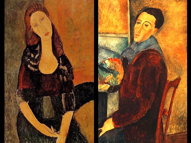 Amedeo Modigliani Portrait of Jeanne Hebuterne sitting and Self Portrait - Paintings by the Italian Expressionist painter and sculptor Amedeo Modigliani - 'Portrait of Jeanne Hebuterne sitting' (his  common-law wife) and the 'Self portrait' (1919). - , Amedeo, Modigliani, portrait, portraits, Jeanne, Hebuterne, Self, Portrait, art, arts, painter, painters, artist, artists, sculptor, sculptors, Expressionist, Expressionists, common-law, wife, wifes, 1919 - Paintings by the Italian Expressionist painter and sculptor Amedeo Modigliani - 'Portrait of Jeanne Hebuterne sitting' (his  common-law wife) and the 'Self portrait' (1919). Lösen Sie kostenlose Amedeo Modigliani Portrait of Jeanne Hebuterne sitting and Self Portrait Online Puzzle Spiele oder senden Sie Amedeo Modigliani Portrait of Jeanne Hebuterne sitting and Self Portrait Puzzle Spiel Gruß ecards  from puzzles-games.eu.. Amedeo Modigliani Portrait of Jeanne Hebuterne sitting and Self Portrait puzzle, Rätsel, puzzles, Puzzle Spiele, puzzles-games.eu, puzzle games, Online Puzzle Spiele, kostenlose Puzzle Spiele, kostenlose Online Puzzle Spiele, Amedeo Modigliani Portrait of Jeanne Hebuterne sitting and Self Portrait kostenlose Puzzle Spiel, Amedeo Modigliani Portrait of Jeanne Hebuterne sitting and Self Portrait Online Puzzle Spiel, jigsaw puzzles, Amedeo Modigliani Portrait of Jeanne Hebuterne sitting and Self Portrait jigsaw puzzle, jigsaw puzzle games, jigsaw puzzles games, Amedeo Modigliani Portrait of Jeanne Hebuterne sitting and Self Portrait Puzzle Spiel ecard, Puzzles Spiele ecards, Amedeo Modigliani Portrait of Jeanne Hebuterne sitting and Self Portrait Puzzle Spiel Gruß ecards