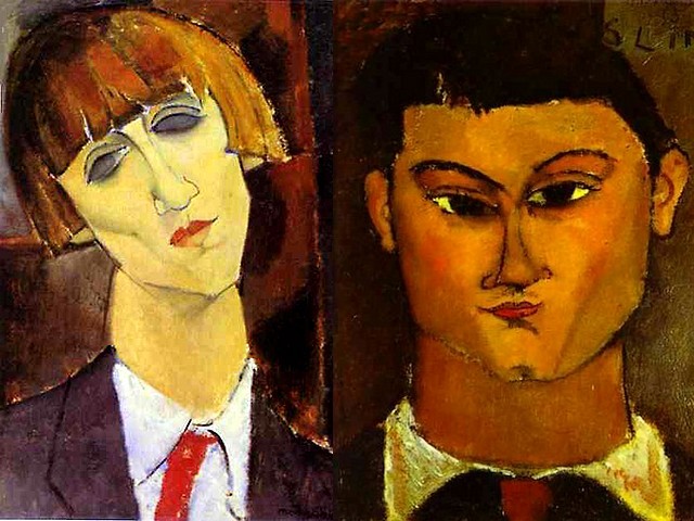 Amedeo Modigliani Portrait of Madame Kisling and Portrait of the Painter Moise Kisling Puzzle Spiel 