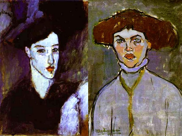 Amedeo Modigliani The Jewess and Head of a Young Woman - 'The Jewess’ (ca 1908, oil on canvas, private collection) is one of the most popular portraits by Amedeo Modigliani, the painter with Italian-Jewish background, which was exhibited in the ‘Salon de Independents’ in 1908 and was the first painting which he sold after his settling in Paris. ‘Head of  Young Woman’ (1908, oil on canvas, Musee d'Art Moderne, Villeneuve d'Ascq, France) is one of famous  portraits of women, painted during Modigliani’s early years in Paris. - , Amedeo, Modigliani, jewess, head, heads, young, woman, women, art, arts, painter, painters, artist, artists, sculptor, sculptors, Expressionist, Expressionists, 1908, oil, canvas, canvases, private, collection, collections, most, popular, portraits, portrait, Italian-Jewish, background, backgrounds, Salon, Independents, Paris, Musee, d'Art, Moderne, Villeneuve, d'Ascq, France, early, years, year - 'The Jewess’ (ca 1908, oil on canvas, private collection) is one of the most popular portraits by Amedeo Modigliani, the painter with Italian-Jewish background, which was exhibited in the ‘Salon de Independents’ in 1908 and was the first painting which he sold after his settling in Paris. ‘Head of  Young Woman’ (1908, oil on canvas, Musee d'Art Moderne, Villeneuve d'Ascq, France) is one of famous  portraits of women, painted during Modigliani’s early years in Paris. Solve free online Amedeo Modigliani The Jewess and Head of a Young Woman puzzle games or send Amedeo Modigliani The Jewess and Head of a Young Woman puzzle game greeting ecards  from puzzles-games.eu.. Amedeo Modigliani The Jewess and Head of a Young Woman puzzle, puzzles, puzzles games, puzzles-games.eu, puzzle games, online puzzle games, free puzzle games, free online puzzle games, Amedeo Modigliani The Jewess and Head of a Young Woman free puzzle game, Amedeo Modigliani The Jewess and Head of a Young Woman online puzzle game, jigsaw puzzles, Amedeo Modigliani The Jewess and Head of a Young Woman jigsaw puzzle, jigsaw puzzle games, jigsaw puzzles games, Amedeo Modigliani The Jewess and Head of a Young Woman puzzle game ecard, puzzles games ecards, Amedeo Modigliani The Jewess and Head of a Young Woman puzzle game greeting ecard