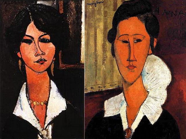Amedeo Modigliani Woman of Algiers and Anna (Hanka) Zborowska puzzle game 