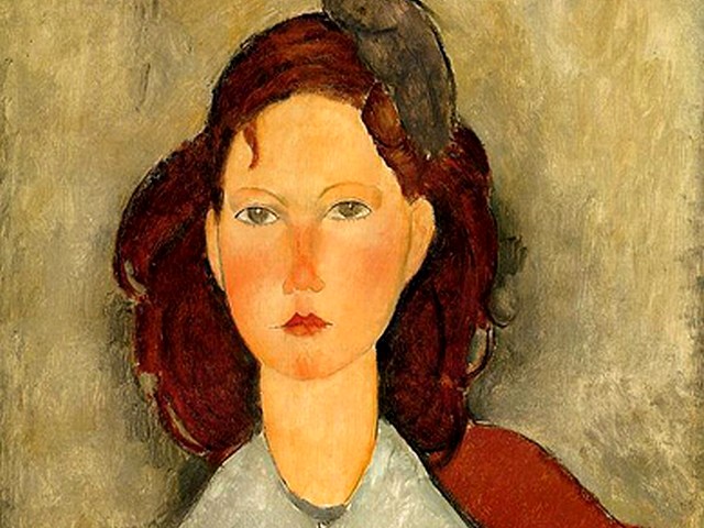 Amedeo Modigliani Young Girl Seated - A fragment from 'Young Girl Seated' (1918, oil on canvas, private collection), an appealing and interesting portrait, painted by Amedeo Modigliani, with focus upon the girl's pretty face, which has been sold by Christie's auction house on 8th of November 2000 for $5,286,000  during the auction of  Impressionist and Modern Art. - , Amedeo, Modigliani, young, girl, girls, seated, art, arts, painter, painters, artist, artists, sculptor, sculptors, Expressionist, Expressionists, fragment, fragments, 1918, oil, canvas, canvases, private, collection, collections, appealing, interesting, portrait, portraits, focus, focuses, pretty, face, faces, Christie's, auction, house, houses, November, 2000, auction, auctions, Impressionist, modern - A fragment from 'Young Girl Seated' (1918, oil on canvas, private collection), an appealing and interesting portrait, painted by Amedeo Modigliani, with focus upon the girl's pretty face, which has been sold by Christie's auction house on 8th of November 2000 for $5,286,000  during the auction of  Impressionist and Modern Art. Solve free online Amedeo Modigliani Young Girl Seated puzzle games or send Amedeo Modigliani Young Girl Seated puzzle game greeting ecards  from puzzles-games.eu.. Amedeo Modigliani Young Girl Seated puzzle, puzzles, puzzles games, puzzles-games.eu, puzzle games, online puzzle games, free puzzle games, free online puzzle games, Amedeo Modigliani Young Girl Seated free puzzle game, Amedeo Modigliani Young Girl Seated online puzzle game, jigsaw puzzles, Amedeo Modigliani Young Girl Seated jigsaw puzzle, jigsaw puzzle games, jigsaw puzzles games, Amedeo Modigliani Young Girl Seated puzzle game ecard, puzzles games ecards, Amedeo Modigliani Young Girl Seated puzzle game greeting ecard