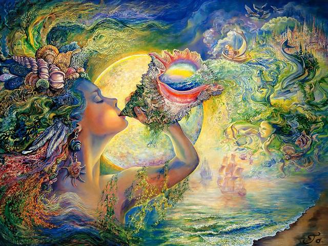 Call of the Sea by Josephine Wall - 'Call of the Sea' is an awesome painting by the talented English artist Josephine Wall, where she with a fantastic imagination and many details depicts the joy of discovery of the mighty city of Atlantis. A beautiful goddess, accompanied by playful mermaids, seahorses, dolphins and fishes, announces by the magic conch shell, that the enchanting world is found again and calls galleons to set off on journey. - , call, sea, Josephine, Wall, art, arts, awesome, painting, paintings, talented, English, artist, artists, fantastic, imagination, details, detail, joy, discovery, discoveries, mighty, city, cities, Atlantis, beautiful, goddess, goddesses, playful, mermaids, mermaid, seahorses, seahorse, dolphins, dolphin, fishes, fish, magic, conch, shell, shell, enchanting, world, worlds, galleons, galleon, journey, journeys - 'Call of the Sea' is an awesome painting by the talented English artist Josephine Wall, where she with a fantastic imagination and many details depicts the joy of discovery of the mighty city of Atlantis. A beautiful goddess, accompanied by playful mermaids, seahorses, dolphins and fishes, announces by the magic conch shell, that the enchanting world is found again and calls galleons to set off on journey. Solve free online Call of the Sea by Josephine Wall puzzle games or send Call of the Sea by Josephine Wall puzzle game greeting ecards  from puzzles-games.eu.. Call of the Sea by Josephine Wall puzzle, puzzles, puzzles games, puzzles-games.eu, puzzle games, online puzzle games, free puzzle games, free online puzzle games, Call of the Sea by Josephine Wall free puzzle game, Call of the Sea by Josephine Wall online puzzle game, jigsaw puzzles, Call of the Sea by Josephine Wall jigsaw puzzle, jigsaw puzzle games, jigsaw puzzles games, Call of the Sea by Josephine Wall puzzle game ecard, puzzles games ecards, Call of the Sea by Josephine Wall puzzle game greeting ecard