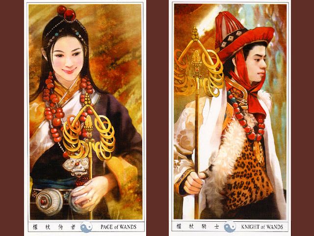 Chinese Tarot Page and Knight of Wands by Der Jen - Illustrations of 'Page of Wands' and 'Knight of Wands', from the beautiful tarot deck, known as 'Classic Chinese Ladies Tarot' or 'Der-Jen Tarot', with drawings of girl and boy, dressed in traditional Chinese costumes, made by Taiwanese artist Der Jen (Dezhen). - , Chinese, tarot, page, pages, knight, knights, wands, wand, Der, Jen, art, arts, illustrations, illustration, beautiful, deck, decks, classic, ladies, lady, drawings, drawing, girl, girls, boy, boys, traditional, Chinese, costumes, costume, Taiwanese, artist, artists, Dezhen - Illustrations of 'Page of Wands' and 'Knight of Wands', from the beautiful tarot deck, known as 'Classic Chinese Ladies Tarot' or 'Der-Jen Tarot', with drawings of girl and boy, dressed in traditional Chinese costumes, made by Taiwanese artist Der Jen (Dezhen). Решайте бесплатные онлайн Chinese Tarot Page and Knight of Wands by Der Jen пазлы игры или отправьте Chinese Tarot Page and Knight of Wands by Der Jen пазл игру приветственную открытку  из puzzles-games.eu.. Chinese Tarot Page and Knight of Wands by Der Jen пазл, пазлы, пазлы игры, puzzles-games.eu, пазл игры, онлайн пазл игры, игры пазлы бесплатно, бесплатно онлайн пазл игры, Chinese Tarot Page and Knight of Wands by Der Jen бесплатно пазл игра, Chinese Tarot Page and Knight of Wands by Der Jen онлайн пазл игра , jigsaw puzzles, Chinese Tarot Page and Knight of Wands by Der Jen jigsaw puzzle, jigsaw puzzle games, jigsaw puzzles games, Chinese Tarot Page and Knight of Wands by Der Jen пазл игра открытка, пазлы игры открытки, Chinese Tarot Page and Knight of Wands by Der Jen пазл игра приветственная открытка