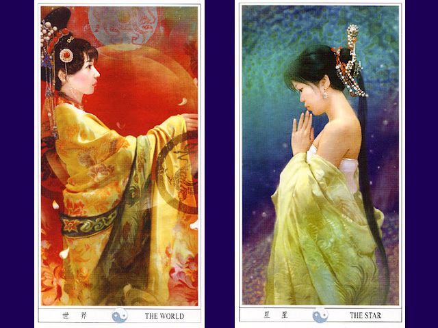 Chinese Tarot the World and the Star by Der Jen Puzzle Spiel 