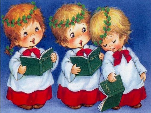Christmas Carols Greeting Card by Ruth Morehead Puzzle Spiel 