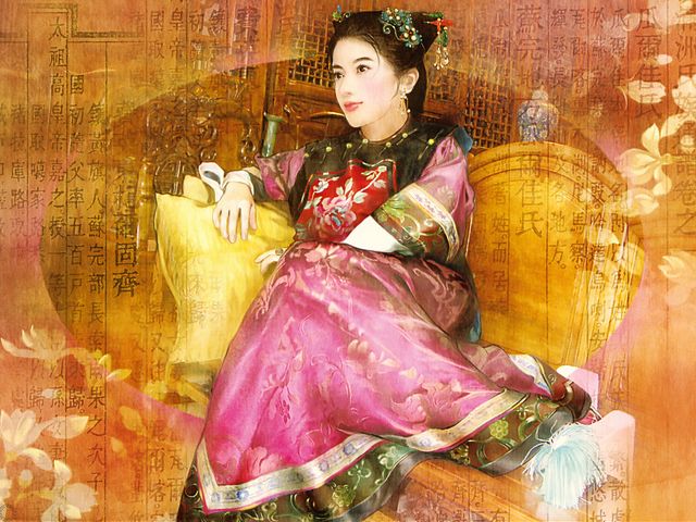 Dreamy Girl by Der Jen - 'Dreamy Girl', magnificent painting from 'The Zephyr - Love Stories of the Royal Manchu in the Forbidden City', a huge collection with illustrations of people, lived in ancient China, by Taiwanese artist Der Jen (Dezhen). - , dreamy, girl, girls, Der, Jen, art, arts, magnificent, painting, paintings, Zephyr, love, stories, story, Royal, Manchu, Forbidden, City, cities, huge, collection, collections, illustrations, illustration, ancient, China, Taiwanese, artist, artists, Dezhen - 'Dreamy Girl', magnificent painting from 'The Zephyr - Love Stories of the Royal Manchu in the Forbidden City', a huge collection with illustrations of people, lived in ancient China, by Taiwanese artist Der Jen (Dezhen). Solve free online Dreamy Girl by Der Jen puzzle games or send Dreamy Girl by Der Jen puzzle game greeting ecards  from puzzles-games.eu.. Dreamy Girl by Der Jen puzzle, puzzles, puzzles games, puzzles-games.eu, puzzle games, online puzzle games, free puzzle games, free online puzzle games, Dreamy Girl by Der Jen free puzzle game, Dreamy Girl by Der Jen online puzzle game, jigsaw puzzles, Dreamy Girl by Der Jen jigsaw puzzle, jigsaw puzzle games, jigsaw puzzles games, Dreamy Girl by Der Jen puzzle game ecard, puzzles games ecards, Dreamy Girl by Der Jen puzzle game greeting ecard