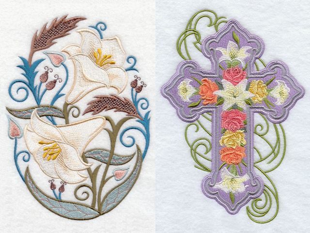 Easter Egg and Cross Machine Embroidery пазл игру 