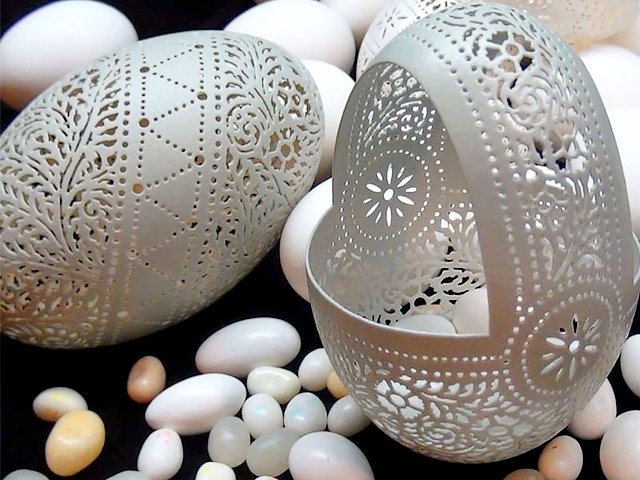 Easter Eggs Victorian Lace by Beth Magnuson - Easter eggs, decorated with Victorian lace by Beth Magnuson, using intricately technique on hand etched and carved eggshells. - , Easter, eggs, egg, Victorian, lace, laces, Beth, Magnuson, art, arts, holiday, holidays, intricately, technique, techniques, hand, etched, carved, eggshells, eggshell - Easter eggs, decorated with Victorian lace by Beth Magnuson, using intricately technique on hand etched and carved eggshells. Solve free online Easter Eggs Victorian Lace by Beth Magnuson puzzle games or send Easter Eggs Victorian Lace by Beth Magnuson puzzle game greeting ecards  from puzzles-games.eu.. Easter Eggs Victorian Lace by Beth Magnuson puzzle, puzzles, puzzles games, puzzles-games.eu, puzzle games, online puzzle games, free puzzle games, free online puzzle games, Easter Eggs Victorian Lace by Beth Magnuson free puzzle game, Easter Eggs Victorian Lace by Beth Magnuson online puzzle game, jigsaw puzzles, Easter Eggs Victorian Lace by Beth Magnuson jigsaw puzzle, jigsaw puzzle games, jigsaw puzzles games, Easter Eggs Victorian Lace by Beth Magnuson puzzle game ecard, puzzles games ecards, Easter Eggs Victorian Lace by Beth Magnuson puzzle game greeting ecard