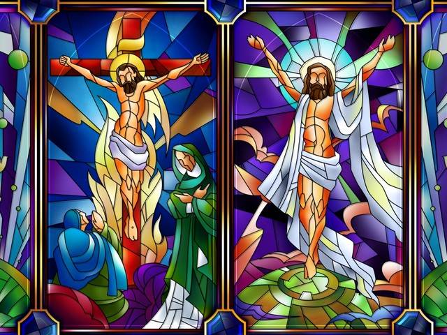Easter Jesus Christ Stained Glass Wallpaper - A wallpaper for Easter with a stained glass, depicting the crucifixion and resurrection of Jesus Christ. - , Easter, Jesus, Christ, stained, glass, glasses, wallpaper, wallpapers, art, arts, cartoon, cartoons, holiday, holidays, feast, feasts, celebration, celebrations, nature, natures, season, seasons, crucifixion, crucifixions, resurrection, resurrections - A wallpaper for Easter with a stained glass, depicting the crucifixion and resurrection of Jesus Christ. Solve free online Easter Jesus Christ Stained Glass Wallpaper puzzle games or send Easter Jesus Christ Stained Glass Wallpaper puzzle game greeting ecards  from puzzles-games.eu.. Easter Jesus Christ Stained Glass Wallpaper puzzle, puzzles, puzzles games, puzzles-games.eu, puzzle games, online puzzle games, free puzzle games, free online puzzle games, Easter Jesus Christ Stained Glass Wallpaper free puzzle game, Easter Jesus Christ Stained Glass Wallpaper online puzzle game, jigsaw puzzles, Easter Jesus Christ Stained Glass Wallpaper jigsaw puzzle, jigsaw puzzle games, jigsaw puzzles games, Easter Jesus Christ Stained Glass Wallpaper puzzle game ecard, puzzles games ecards, Easter Jesus Christ Stained Glass Wallpaper puzzle game greeting ecard