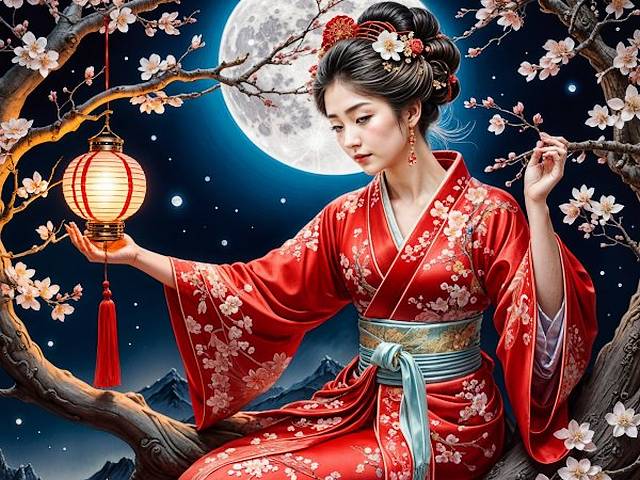 Enchanting Moonlit Scene juego de puzzle 