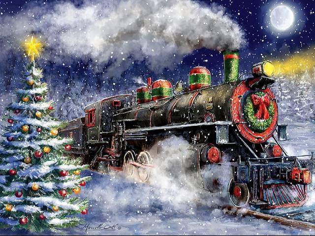 Express Train to Christmas by Marcello Corti пъзел игра 