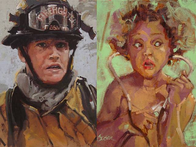Firefighter Jeremy Slocum and Stethoscope by Susan Smolensky - Portraits of 'Firefighter Jeremy Slocum' and of a girl with 'Stethoscope', paintings by Susan Smolensky, who is living and working in Reno, Nevada, United States, a member of the esteemed group of artists known as '10 Everyday Painters'. - , firefighter, firefighters, Jeremy, Slocum, and, stethoscope, stethoscopes, Susan, Smolensky, art, arts, portraits, portrait, girl, girls, paintings, painting, Reno, Nevada, United, States, member, members, esteemed, group, groups, artists, artist, everyday, painters, painter - Portraits of 'Firefighter Jeremy Slocum' and of a girl with 'Stethoscope', paintings by Susan Smolensky, who is living and working in Reno, Nevada, United States, a member of the esteemed group of artists known as '10 Everyday Painters'. Решайте бесплатные онлайн Firefighter Jeremy Slocum and Stethoscope by Susan Smolensky пазлы игры или отправьте Firefighter Jeremy Slocum and Stethoscope by Susan Smolensky пазл игру приветственную открытку  из puzzles-games.eu.. Firefighter Jeremy Slocum and Stethoscope by Susan Smolensky пазл, пазлы, пазлы игры, puzzles-games.eu, пазл игры, онлайн пазл игры, игры пазлы бесплатно, бесплатно онлайн пазл игры, Firefighter Jeremy Slocum and Stethoscope by Susan Smolensky бесплатно пазл игра, Firefighter Jeremy Slocum and Stethoscope by Susan Smolensky онлайн пазл игра , jigsaw puzzles, Firefighter Jeremy Slocum and Stethoscope by Susan Smolensky jigsaw puzzle, jigsaw puzzle games, jigsaw puzzles games, Firefighter Jeremy Slocum and Stethoscope by Susan Smolensky пазл игра открытка, пазлы игры открытки, Firefighter Jeremy Slocum and Stethoscope by Susan Smolensky пазл игра приветственная открытка