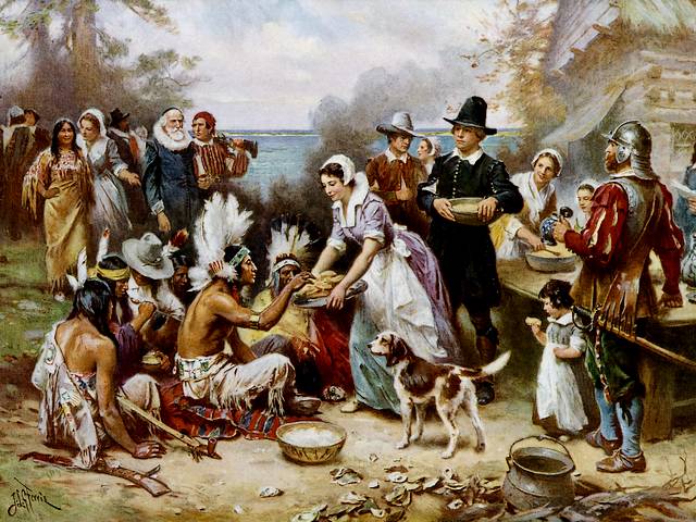 First Thanksgiving 1621 by Jean Leon Gerome Ferris - 'First Thanksgiving 1621' (ca 1915, oil on canvas, private collection), painting by Jean Leon Gerome Ferris (1863-1930), an American historical painter, best known for his series of scenes with famous moments from the American history. - , First, Thanksgiving, 1621, Jean, Leon, Gerome, Ferris, art, arts, holidays, holiday, feast, feasts, nature, natures, season, seasons, 1915, oil, canvas, canvases, private, collection, collections, painting, paintings, 1863, 1930, American, historical, painter, painters, series, serie, scenes, scene, famous, moments, moment, history, histories - 'First Thanksgiving 1621' (ca 1915, oil on canvas, private collection), painting by Jean Leon Gerome Ferris (1863-1930), an American historical painter, best known for his series of scenes with famous moments from the American history. Solve free online First Thanksgiving 1621 by Jean Leon Gerome Ferris puzzle games or send First Thanksgiving 1621 by Jean Leon Gerome Ferris puzzle game greeting ecards  from puzzles-games.eu.. First Thanksgiving 1621 by Jean Leon Gerome Ferris puzzle, puzzles, puzzles games, puzzles-games.eu, puzzle games, online puzzle games, free puzzle games, free online puzzle games, First Thanksgiving 1621 by Jean Leon Gerome Ferris free puzzle game, First Thanksgiving 1621 by Jean Leon Gerome Ferris online puzzle game, jigsaw puzzles, First Thanksgiving 1621 by Jean Leon Gerome Ferris jigsaw puzzle, jigsaw puzzle games, jigsaw puzzles games, First Thanksgiving 1621 by Jean Leon Gerome Ferris puzzle game ecard, puzzles games ecards, First Thanksgiving 1621 by Jean Leon Gerome Ferris puzzle game greeting ecard