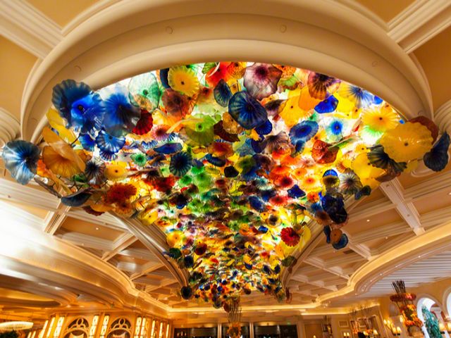 Glass Flower Ceiling Bellagio Hotel And Casino Las Vegas