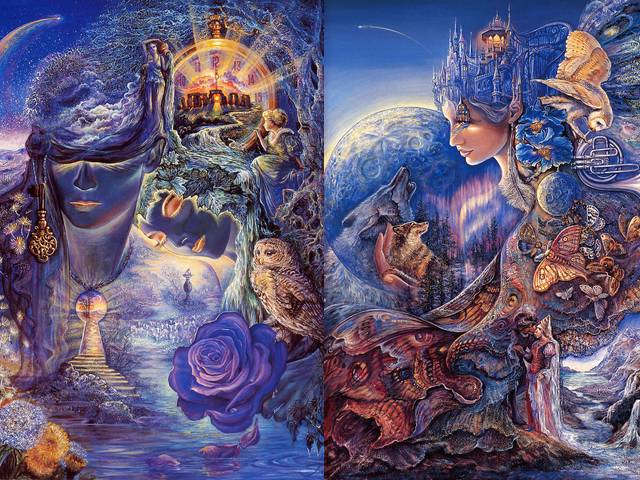 Key to Eternity and Once in a Blue Moon by Josephine Wall пазл игру 