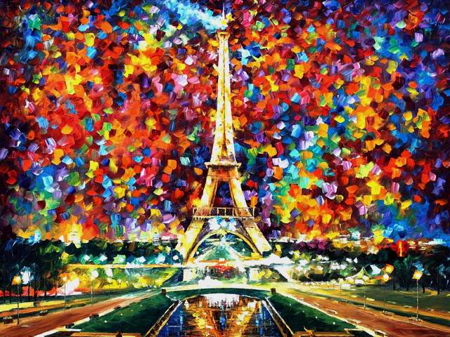 Paris of My Dreams by Leonid Afremov пазл игру 