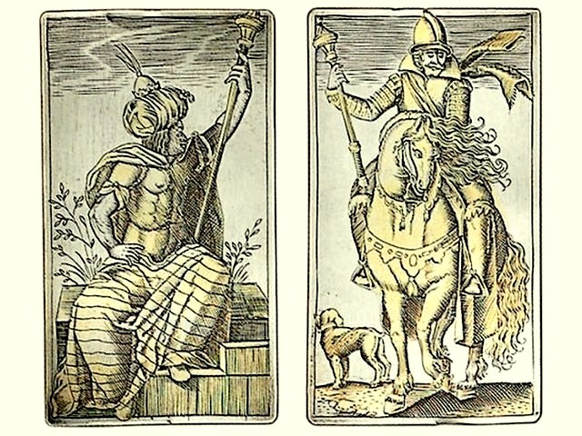 Silver Playing Cards offered for sale in Rockefeller Gallery Puzzle Spiel 