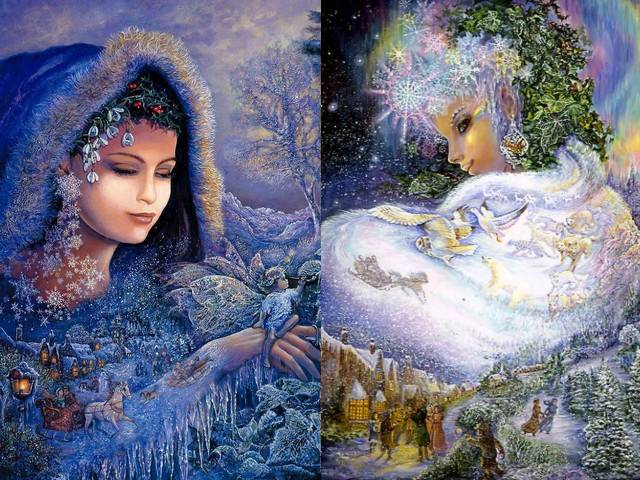 Spirit of Winter and Snow Queen by Josephine Wall пъзел игра 