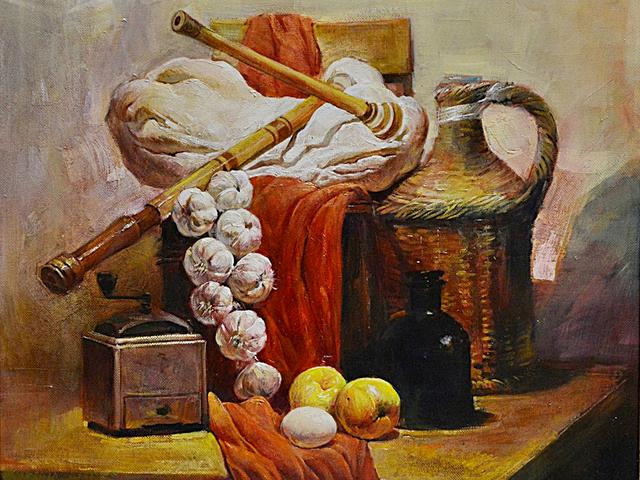 Still-Life with Bagpipe by Vesko Radulov Bulgarian Fine Art - Still-life with a bagpipe (gaida), a typical folk music instrument, painting by the Bulgarian artist Vesko Radulov (oil on canvas, owner <a href='http://eva-art.eu'>Eva Art - Bulgarian Fine Arts</a>). - , still-life, bagpipe, bagpipes, Vesko, Radulov, Bulgarian, fine, art, arts, gaida, typical, folk, music, instrument, instruments, painting, paintings, artist, artists, oil, canvas, canvases, owner, owners, Eva, eva-art.eu - Still-life with a bagpipe (gaida), a typical folk music instrument, painting by the Bulgarian artist Vesko Radulov (oil on canvas, owner <a href='http://eva-art.eu'>Eva Art - Bulgarian Fine Arts</a>). Lösen Sie kostenlose Still-Life with Bagpipe by Vesko Radulov Bulgarian Fine Art Online Puzzle Spiele oder senden Sie Still-Life with Bagpipe by Vesko Radulov Bulgarian Fine Art Puzzle Spiel Gruß ecards  from puzzles-games.eu.. Still-Life with Bagpipe by Vesko Radulov Bulgarian Fine Art puzzle, Rätsel, puzzles, Puzzle Spiele, puzzles-games.eu, puzzle games, Online Puzzle Spiele, kostenlose Puzzle Spiele, kostenlose Online Puzzle Spiele, Still-Life with Bagpipe by Vesko Radulov Bulgarian Fine Art kostenlose Puzzle Spiel, Still-Life with Bagpipe by Vesko Radulov Bulgarian Fine Art Online Puzzle Spiel, jigsaw puzzles, Still-Life with Bagpipe by Vesko Radulov Bulgarian Fine Art jigsaw puzzle, jigsaw puzzle games, jigsaw puzzles games, Still-Life with Bagpipe by Vesko Radulov Bulgarian Fine Art Puzzle Spiel ecard, Puzzles Spiele ecards, Still-Life with Bagpipe by Vesko Radulov Bulgarian Fine Art Puzzle Spiel Gruß ecards