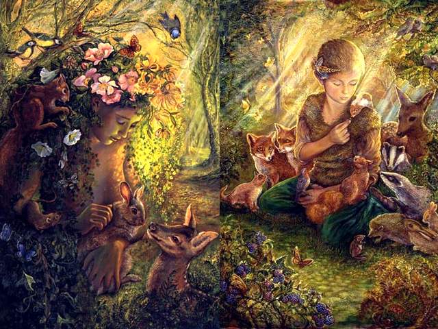 The Wood Nymph and Forest Friends by Josephine Wall - The beautiful artworks 'The Wood Nymph' and 'Forest Friends' by the English fantasy artist Josephine Wall, are pictures inspired of the nature, based on the close observation and sketching of color and form of flora and fauna. <br />
Wood Nymph, depicted as dryad half human and half plant, and girl with a serene face, are surrounded by trustful forest creatures and shy wild animals, their friends that can always rely on them for kindness and understanding. - , wood, nymph, nymphs, forest, friends, friend, Josephine, Wall, art, arts, beautiful, artworks, artwork, English, fantasy, artist, artists, pictures, picture, nature, observation, sketching, color, colors, colour, colours, form, forms, flora, fauna, dryad, dryads, half, human, humans, plant, plants, girl, girls, serene, face, faces, trustful, creatures, creature, shy, wild, animals, animal, friends, friend, kindness, understanding - The beautiful artworks 'The Wood Nymph' and 'Forest Friends' by the English fantasy artist Josephine Wall, are pictures inspired of the nature, based on the close observation and sketching of color and form of flora and fauna. <br />
Wood Nymph, depicted as dryad half human and half plant, and girl with a serene face, are surrounded by trustful forest creatures and shy wild animals, their friends that can always rely on them for kindness and understanding. Lösen Sie kostenlose The Wood Nymph and Forest Friends by Josephine Wall Online Puzzle Spiele oder senden Sie The Wood Nymph and Forest Friends by Josephine Wall Puzzle Spiel Gruß ecards  from puzzles-games.eu.. The Wood Nymph and Forest Friends by Josephine Wall puzzle, Rätsel, puzzles, Puzzle Spiele, puzzles-games.eu, puzzle games, Online Puzzle Spiele, kostenlose Puzzle Spiele, kostenlose Online Puzzle Spiele, The Wood Nymph and Forest Friends by Josephine Wall kostenlose Puzzle Spiel, The Wood Nymph and Forest Friends by Josephine Wall Online Puzzle Spiel, jigsaw puzzles, The Wood Nymph and Forest Friends by Josephine Wall jigsaw puzzle, jigsaw puzzle games, jigsaw puzzles games, The Wood Nymph and Forest Friends by Josephine Wall Puzzle Spiel ecard, Puzzles Spiele ecards, The Wood Nymph and Forest Friends by Josephine Wall Puzzle Spiel Gruß ecards