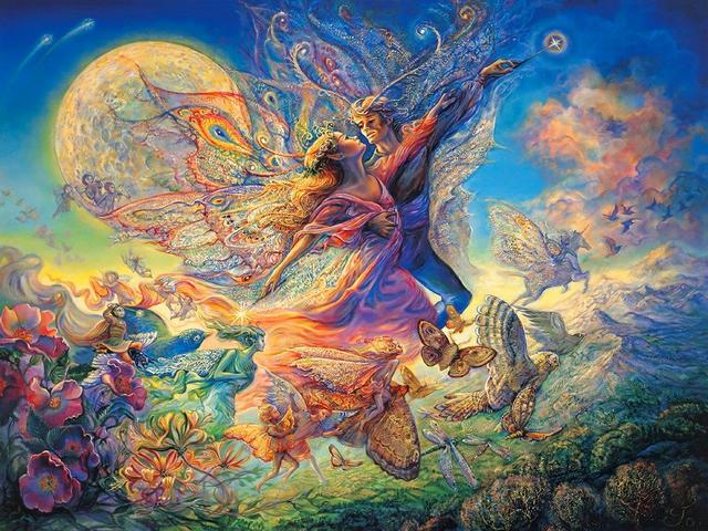 Titania and Oberon by Josephine Wall puzzle game 