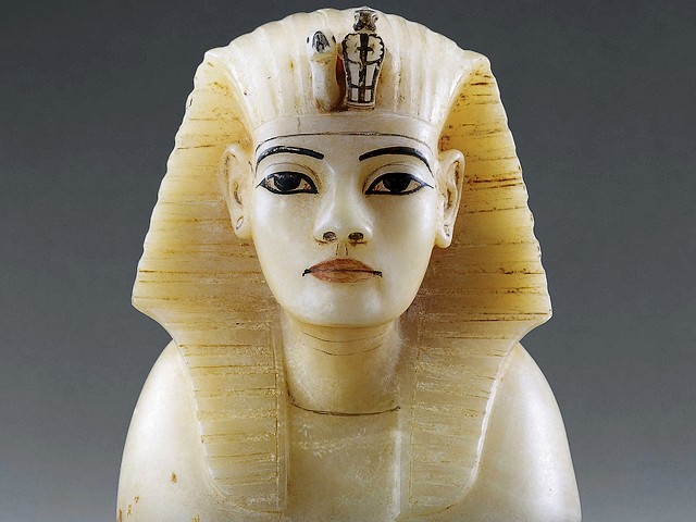 Tutankhamun Canopic Bust Art Museum in Denver Colorado USA puzzle game 