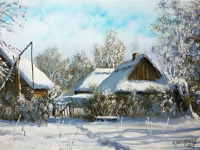 Winter in Countryside by Marek Szczepaniak - 'Winter in Countryside', painted by the Polish artist Marek Szczepaniak (1953), is an extraordinarily realistic winter landscape, which allows you to see the beauty and harmony of nature. - , winter, countryside, Marek, Szczepaniak, art, arts, Polish, artist, artists, 1953, extraordinarily, realistic, landscape, landscapes, beauty, harmony, nature - 'Winter in Countryside', painted by the Polish artist Marek Szczepaniak (1953), is an extraordinarily realistic winter landscape, which allows you to see the beauty and harmony of nature. Решайте бесплатные онлайн Winter in Countryside by Marek Szczepaniak пазлы игры или отправьте Winter in Countryside by Marek Szczepaniak пазл игру приветственную открытку  из puzzles-games.eu.. Winter in Countryside by Marek Szczepaniak пазл, пазлы, пазлы игры, puzzles-games.eu, пазл игры, онлайн пазл игры, игры пазлы бесплатно, бесплатно онлайн пазл игры, Winter in Countryside by Marek Szczepaniak бесплатно пазл игра, Winter in Countryside by Marek Szczepaniak онлайн пазл игра , jigsaw puzzles, Winter in Countryside by Marek Szczepaniak jigsaw puzzle, jigsaw puzzle games, jigsaw puzzles games, Winter in Countryside by Marek Szczepaniak пазл игра открытка, пазлы игры открытки, Winter in Countryside by Marek Szczepaniak пазл игра приветственная открытка