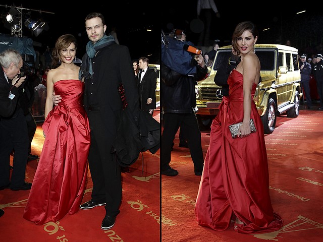 Nazan Eckes and Julian Khol Golden Camera Awards Berlin Germany puzzle game 