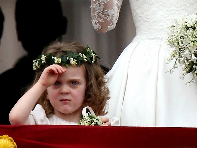 Royal Wedding England Bridesmaid Grace van Cutsem on the Balcony of Buckingham Palace London puzzle game 
