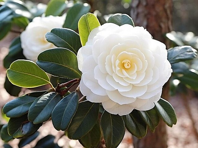 Camellia Japonica Sea Foam пъзел игра 