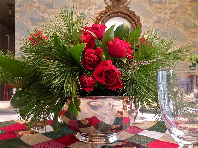 Valentines Day Decoration with Red Roses Puzzle Spiel 