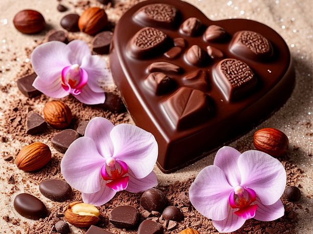 Chocolate Heart Box Puzzle Spiel 