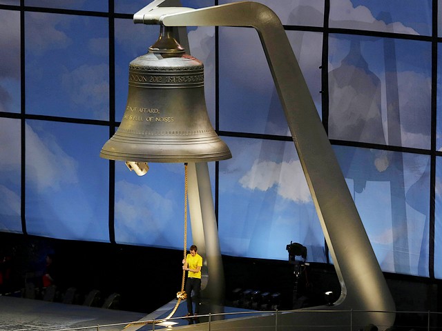2012 London Olympics Bradley Wiggins rang Bell to launch Opening Ceremony in London UK puzzle game 