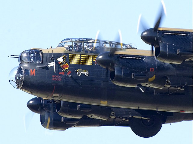 Avro Lancaster B1 Full Refit in Air Atlantique on Coventry Airport Warwickshire England puzzle game 