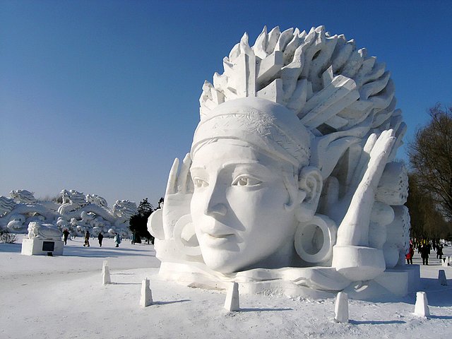 Ice and Snow Sculpture International Festival Harbin Heilongjiang China puzzle game 