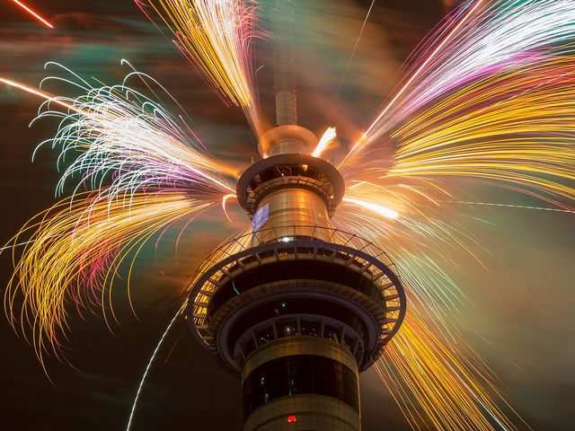 New Year Fireworks Auckland New Zealand puzzle game 