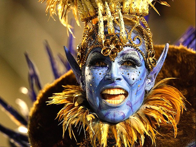 Rio Carnival Brazil 2011 Dancer from Unidos da Tijuca Samba School Puzzle Spiel 