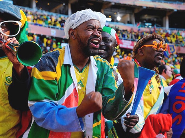 World Cup 2010 South Africa Fans support their Team - South Africa fans support their team during the FIFA World Cup 2010 Group-A match between South Africa and Mexico at the Soccer City stadium in Johannesburg (June 11) - , World, Cup, 2010, South, Africa, fans, fan, team, teams, show, shows, performance, performances, sport, sports, tournament, tournaments, qualification, qualifications, ceremony, ceremonies, FIFA, Group-A, Mexico, Soccer, City, stadium, stadiums, Johannesburg - South Africa fans support their team during the FIFA World Cup 2010 Group-A match between South Africa and Mexico at the Soccer City stadium in Johannesburg (June 11) Solve free online World Cup 2010 South Africa Fans support their Team puzzle games or send World Cup 2010 South Africa Fans support their Team puzzle game greeting ecards  from puzzles-games.eu.. World Cup 2010 South Africa Fans support their Team puzzle, puzzles, puzzles games, puzzles-games.eu, puzzle games, online puzzle games, free puzzle games, free online puzzle games, World Cup 2010 South Africa Fans support their Team free puzzle game, World Cup 2010 South Africa Fans support their Team online puzzle game, jigsaw puzzles, World Cup 2010 South Africa Fans support their Team jigsaw puzzle, jigsaw puzzle games, jigsaw puzzles games, World Cup 2010 South Africa Fans support their Team puzzle game ecard, puzzles games ecards, World Cup 2010 South Africa Fans support their Team puzzle game greeting ecard