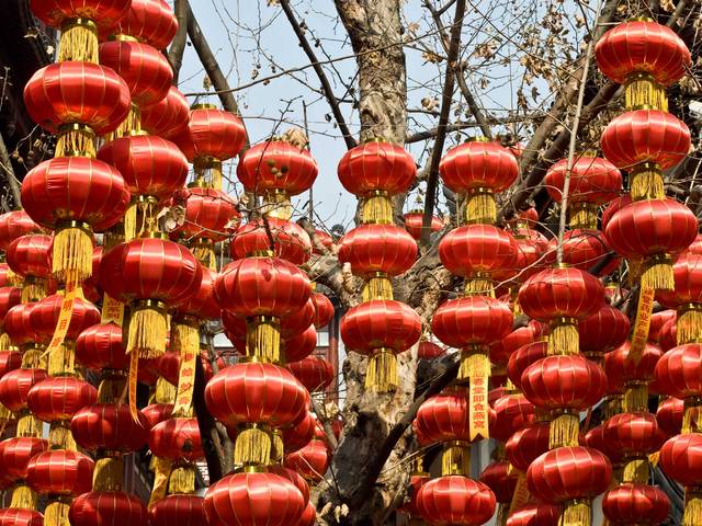 Chinese New Year Decorations Red Lantern puzzle game 