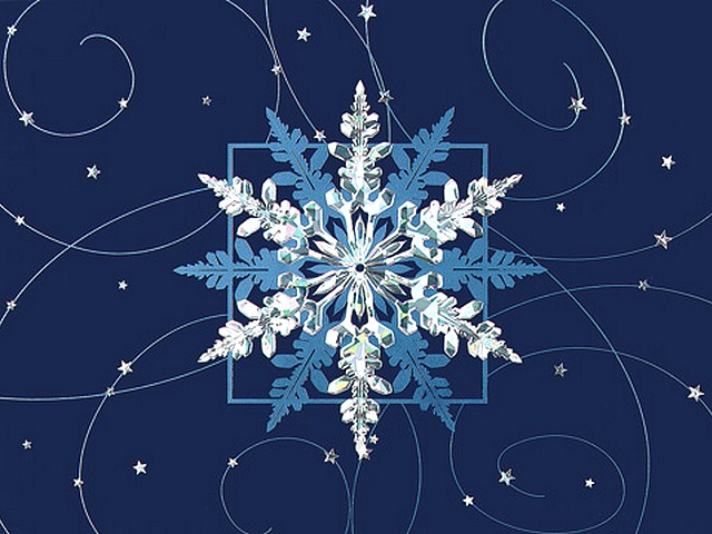 Christmas Card with Snowflake пазл игру 
